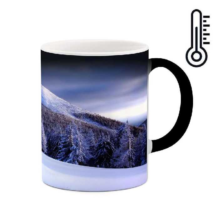 ماگ حرارتی کاکتی طرح منظره برفی مدل mgh14859