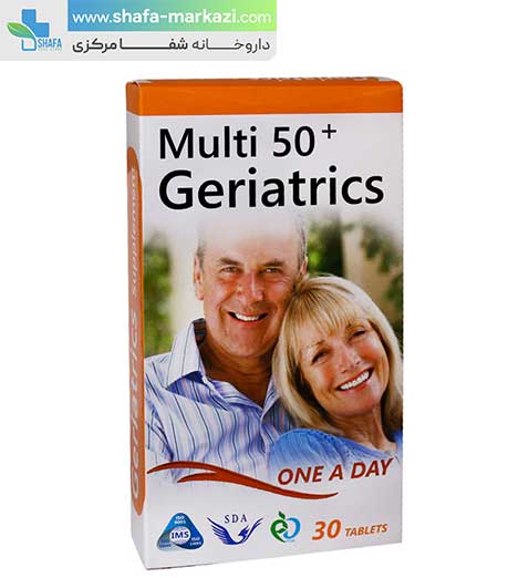 قرص مولتی ویتامین پلاس بالای 50 سال سیمرغ دارو عطار | Simorgh darou attar multi  50 plus geriatrics
