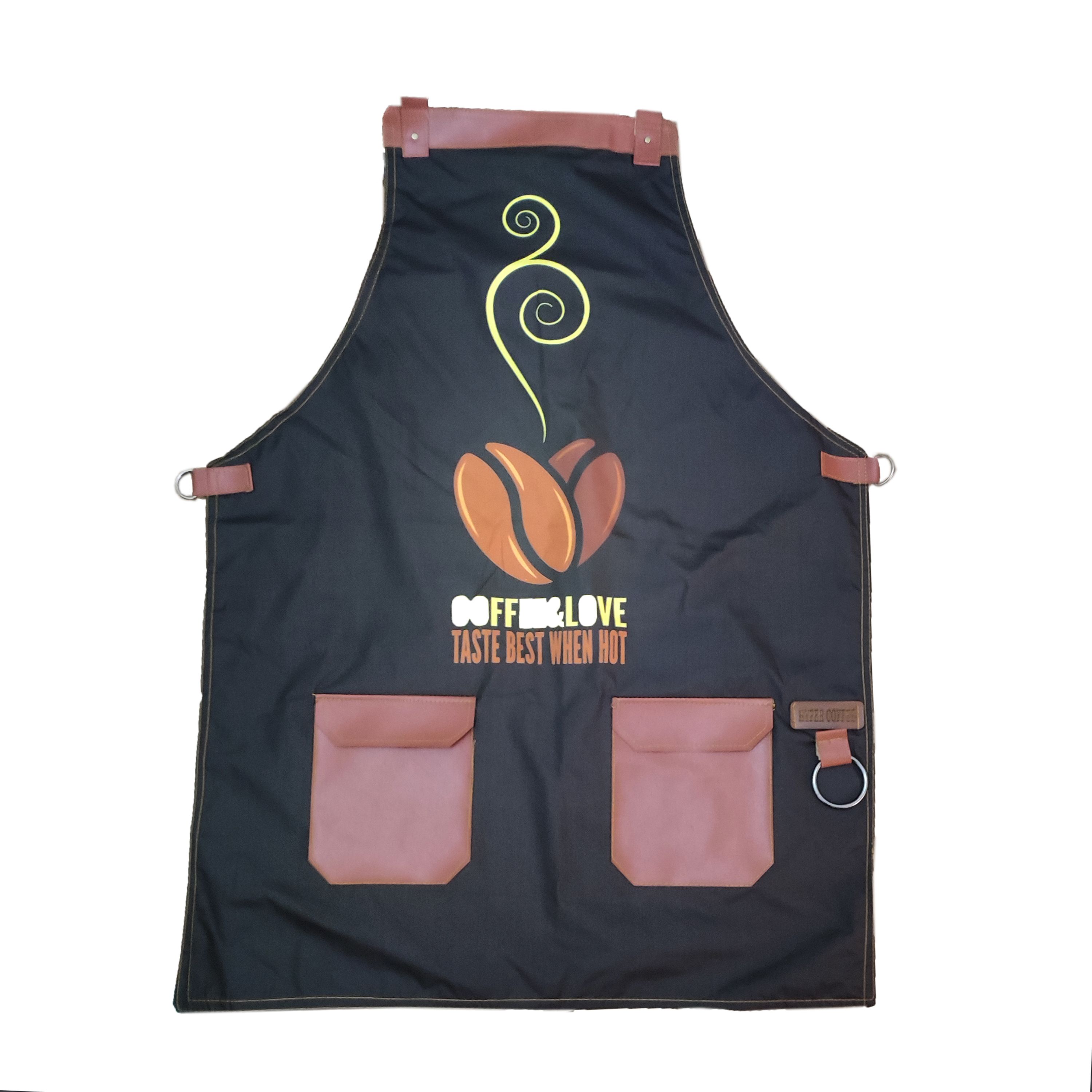 پیش بند باریستا رنگ مشکی با کیفیت عالی مناسب برای کافه و رستوران