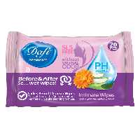 دافی دستمال مرطوب بیست عددی بهداشتی بانوان