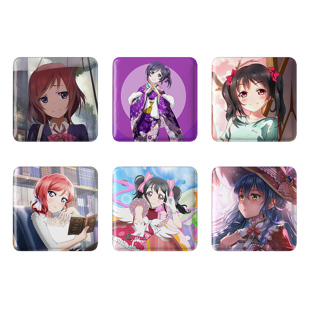 پیکسل خندالو مدل انیمه لاو لایو Love Live کد 1026A مجموعه 6 عددی