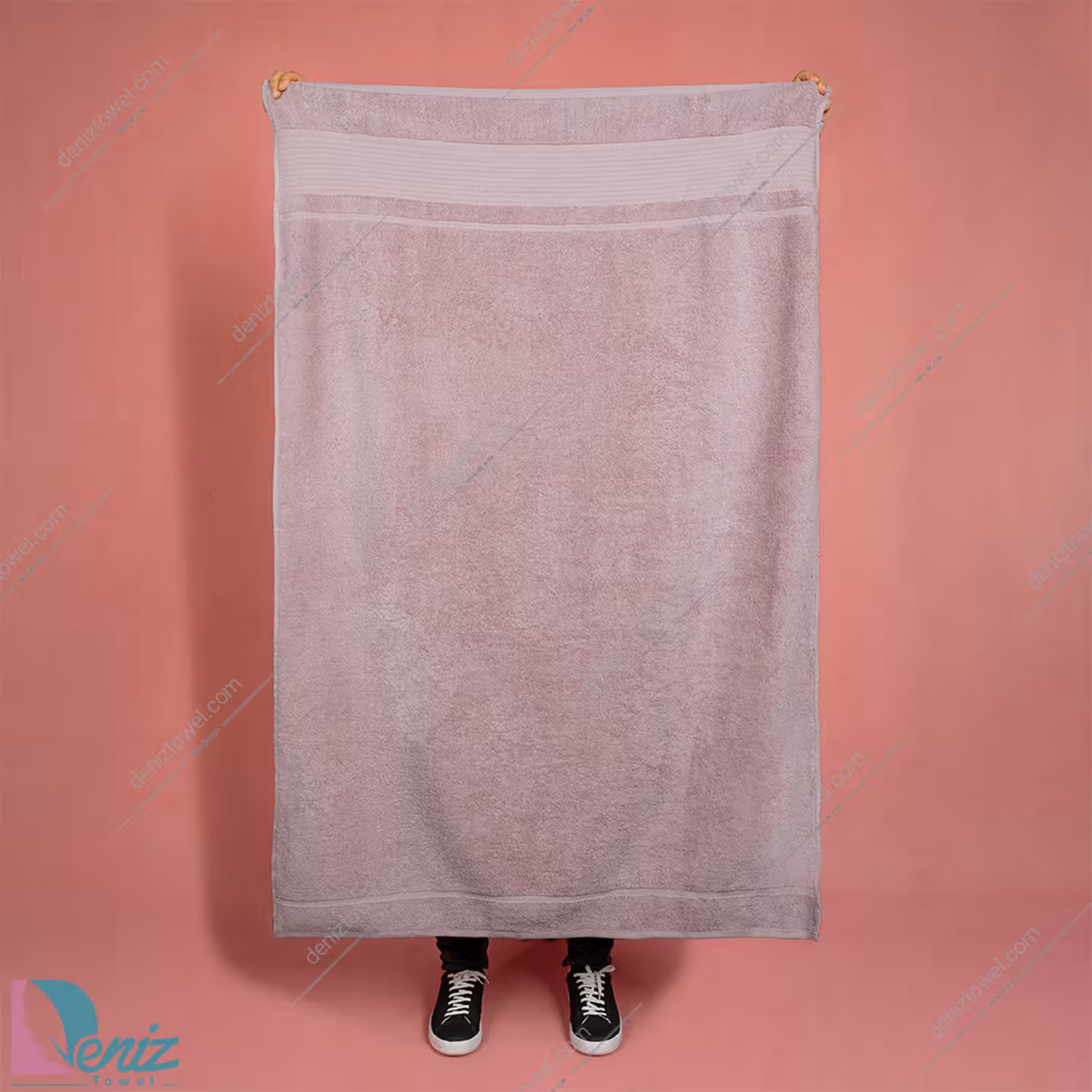 حوله حمامی طرح ژولیت رنگ کالباسی