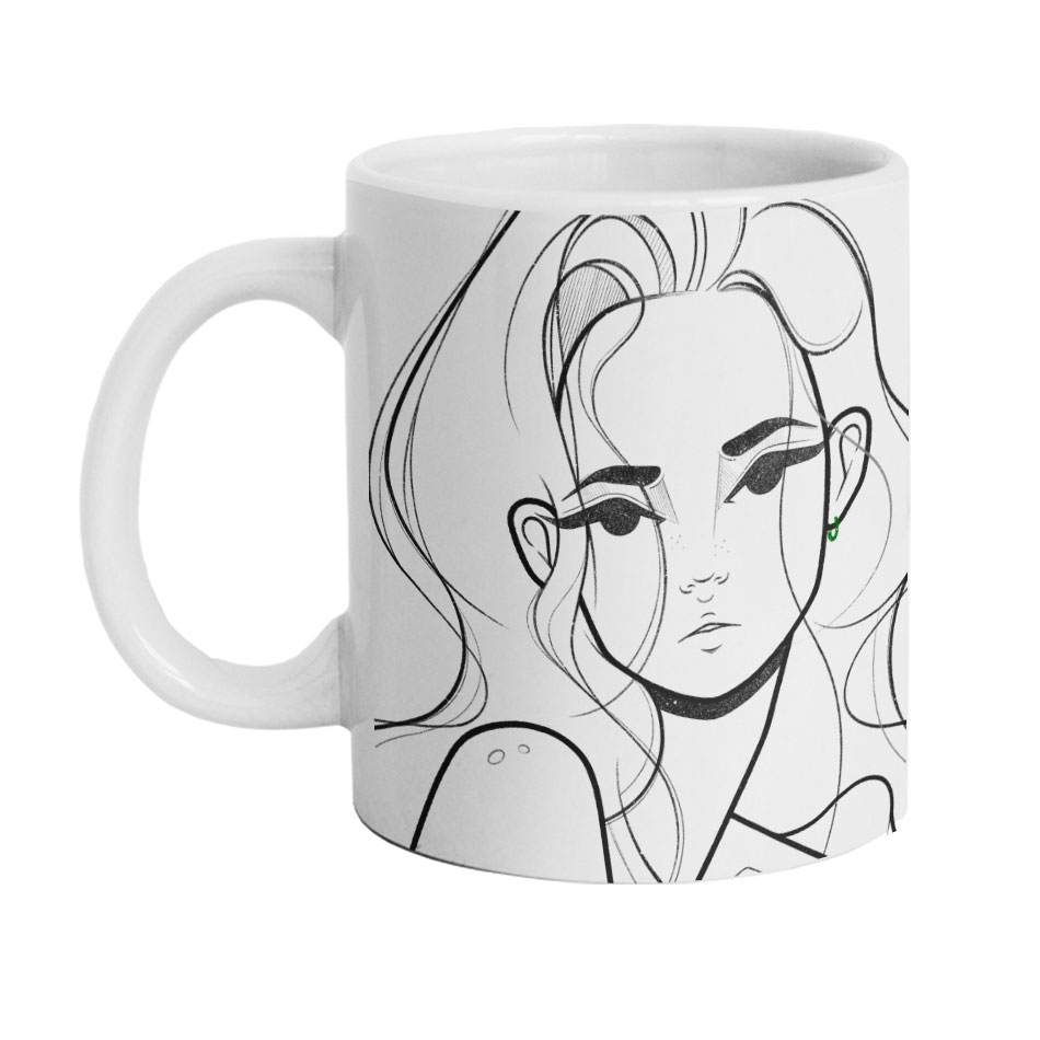 ماگ دارلی طرح مینیمال دخترانه مدل MG2180