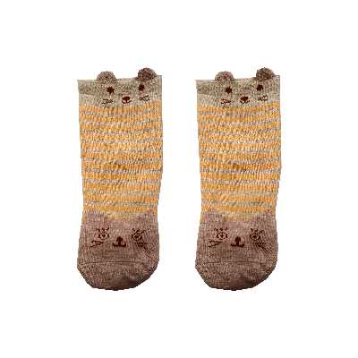 جوراب ساق کوتاه بچگانه مدل راه راه موشی