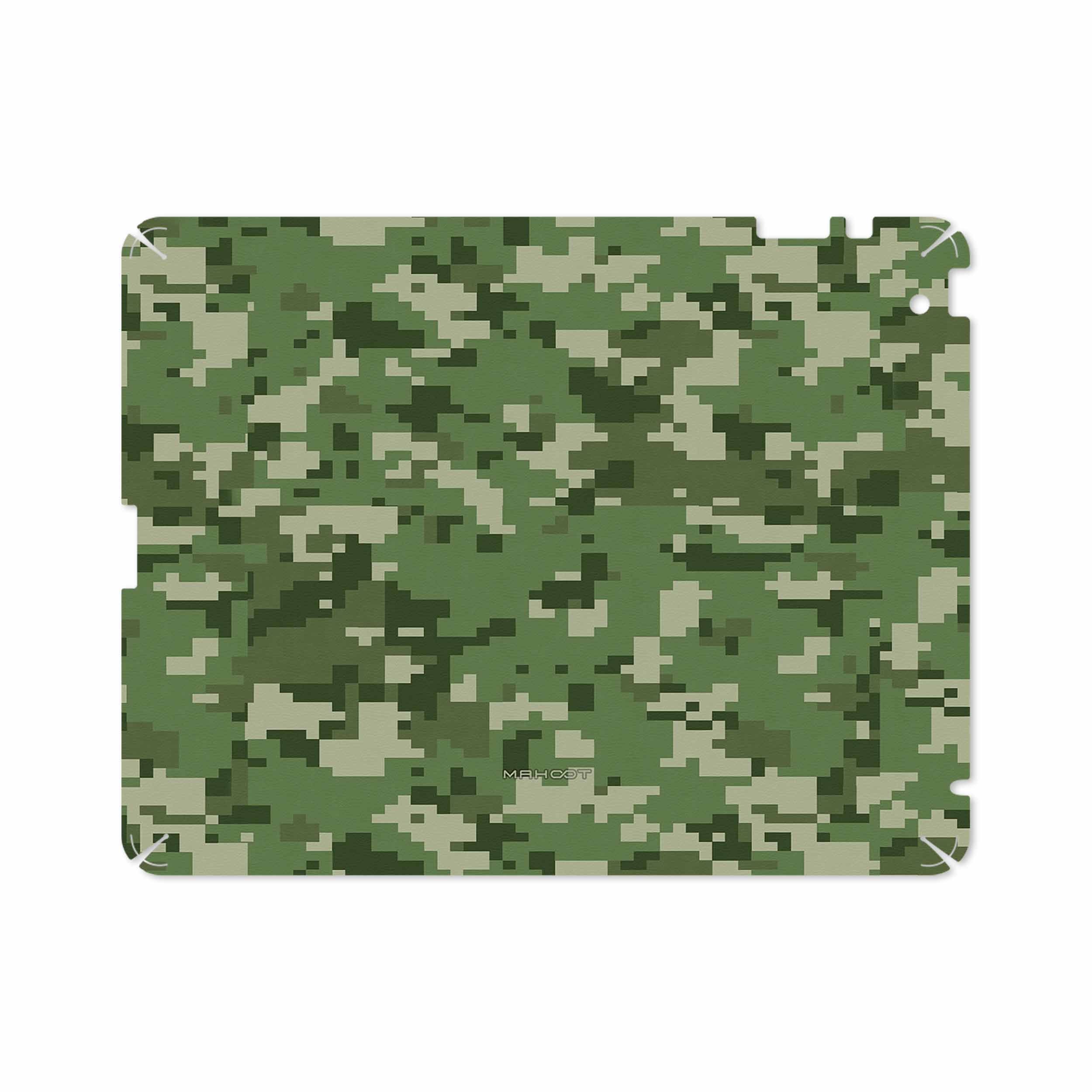 برچسب پوششی ماهوت مدل Army-Green-Pixel مناسب برای تبلت اپل iPad 2 2011 A1396