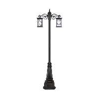 چراغ دو شاخه پارکی و حیاطی بیتانور مدل درتا طرح دار کد 482721T-96202