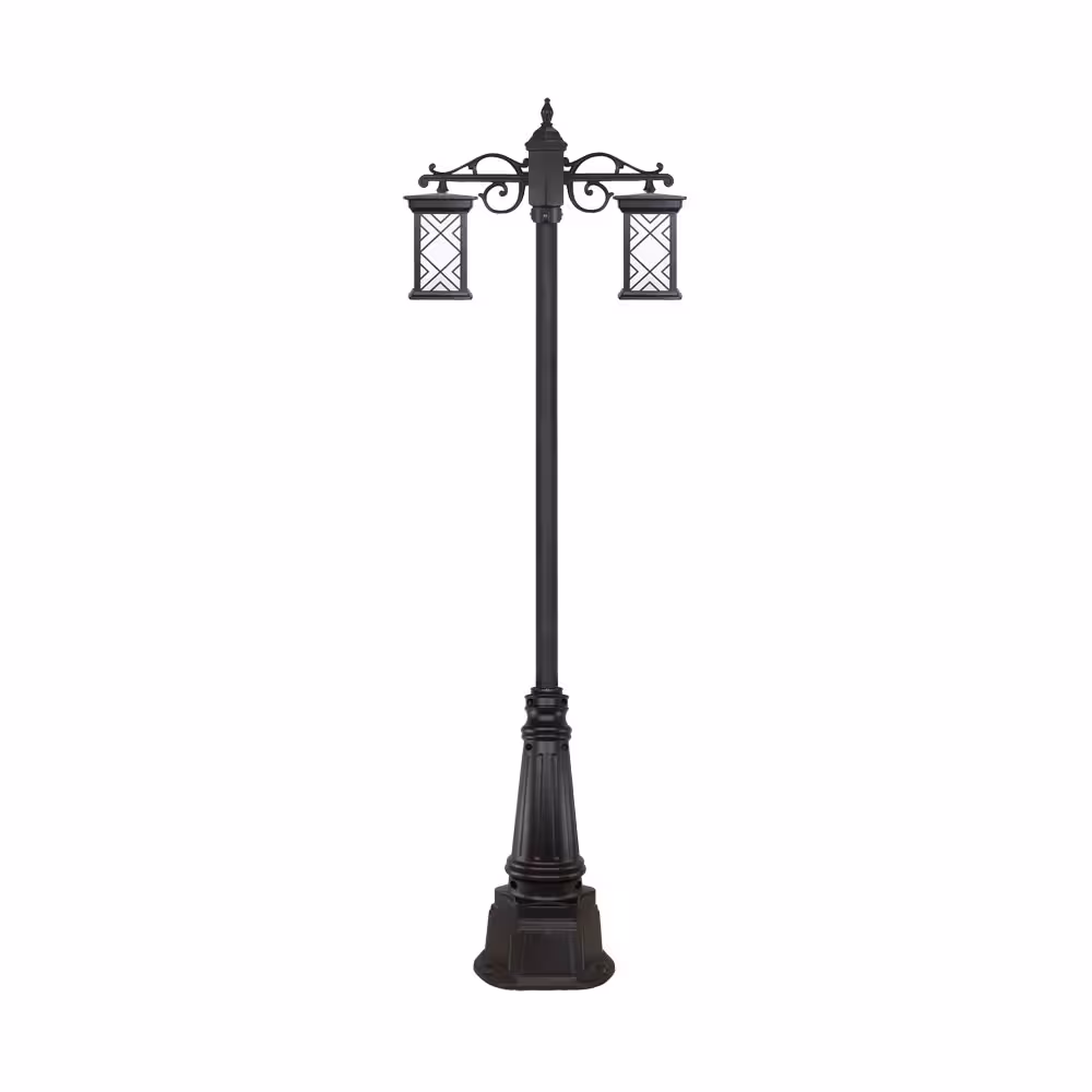 چراغ دو شاخه پارکی و حیاطی بیتانور مدل درتا طرح دار کد 482721T-96202