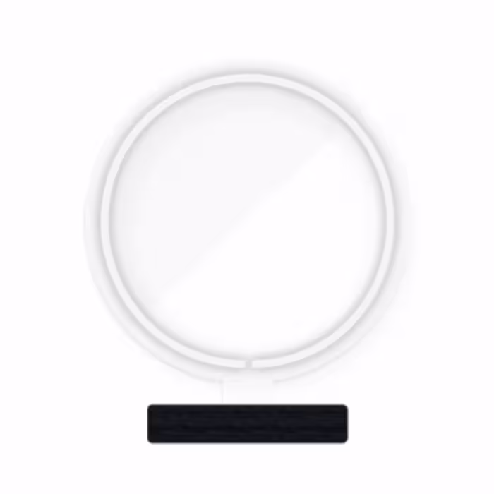 چراغ رومیزی ریموت دار مدل CIRCLE-GL_WHT-GLASS