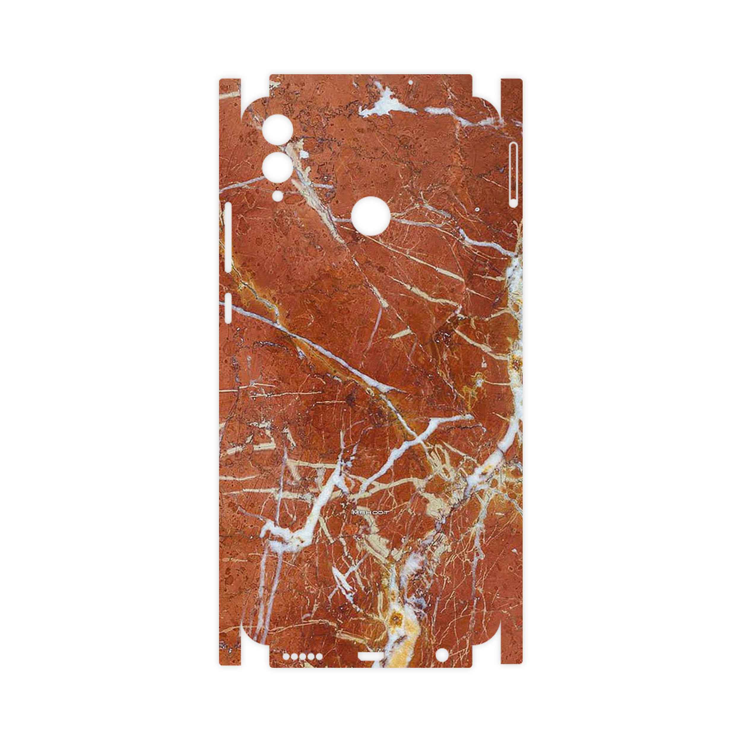 برچسب پوششی ماهوت مدل Red Marble-FullSkin مناسب برای گوشی موبایل آنر 8X