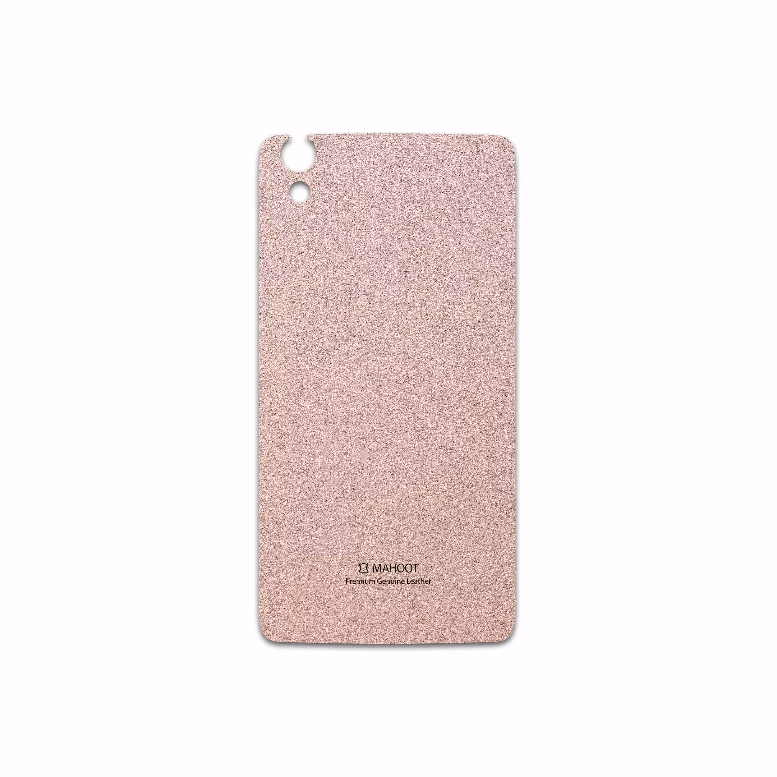 برچسب پوششی ماهوت مدل Rose Gold Leather مناسب برای گوشی موبایل بلک بری DTEK 50