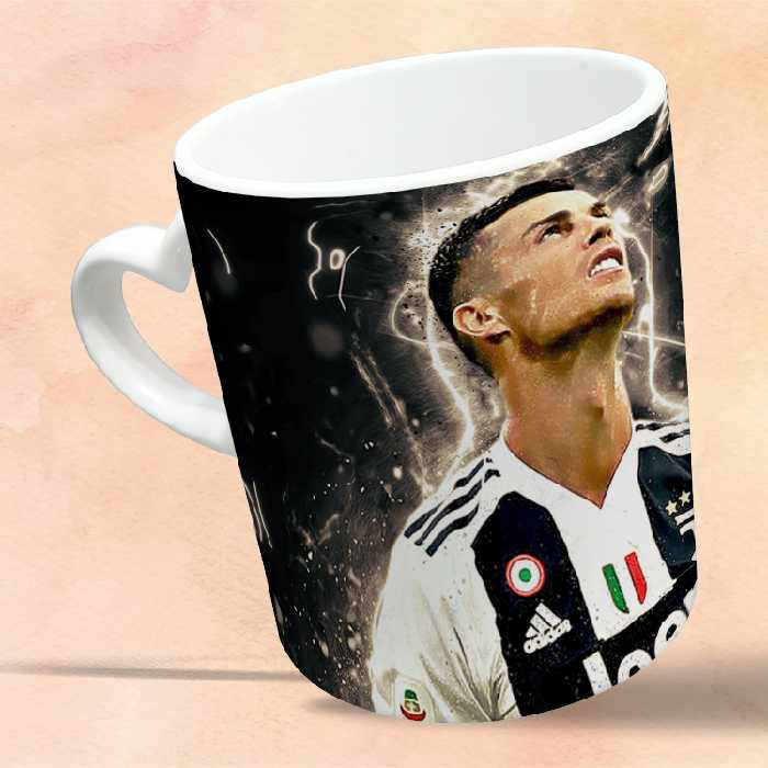 ماگ مدل دسته قلبی طرح رونالدو کد 85