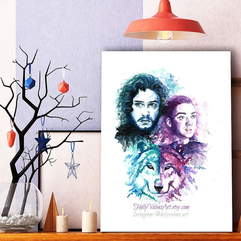 تابلو شاسی گالری استاربوی طرح بازی تاج و تخت مدل هنری 203