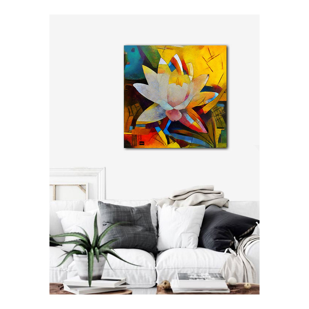 تابلو شاسی طرح گل انتزاعی مدل TS1118