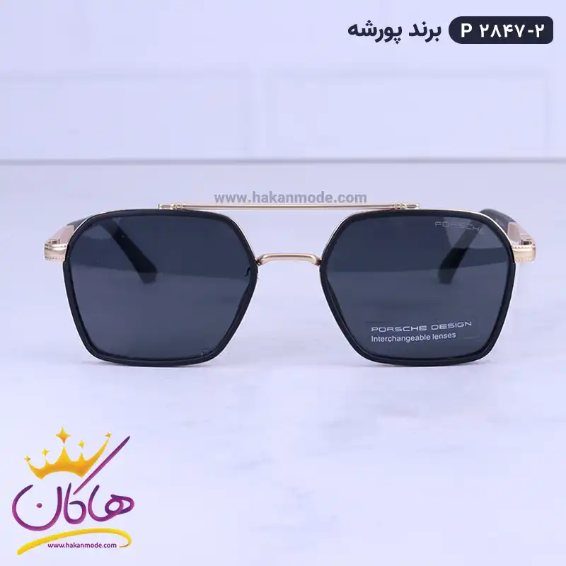 عینک آفتابی پورشه مردانه طلایی P 2847/2
