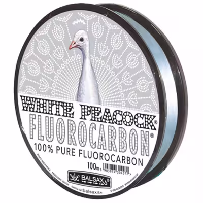 نخ ماهیگیری بالساکس مدل White Peacock-Fluorocarbon سایز 0.22 میلی متر 