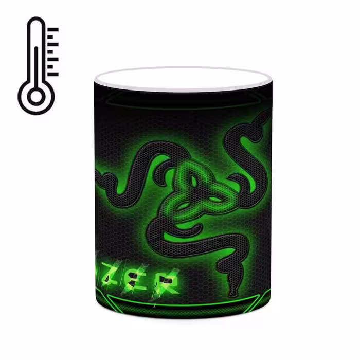 ماگ حرارتی کاکتی طرح ریزر Razer مدل mgh24727