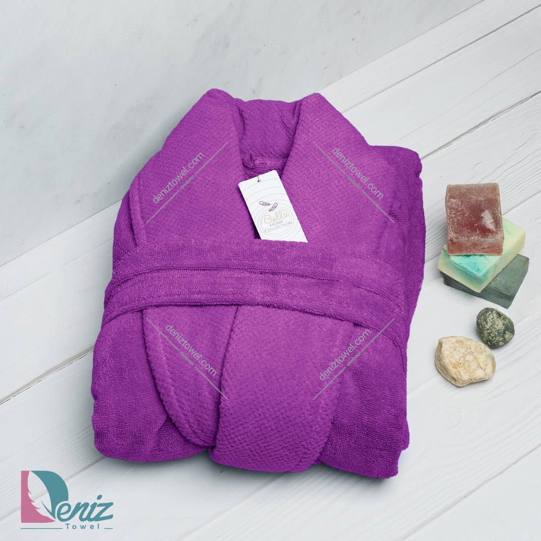 حوله تن پوش بلو طرح ماکرو رنگ ارغوانی