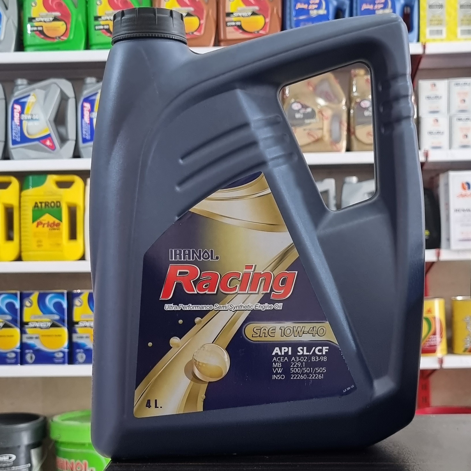 روغن موتور ایرانول ریسینگ 4لیتری (10w40) SL