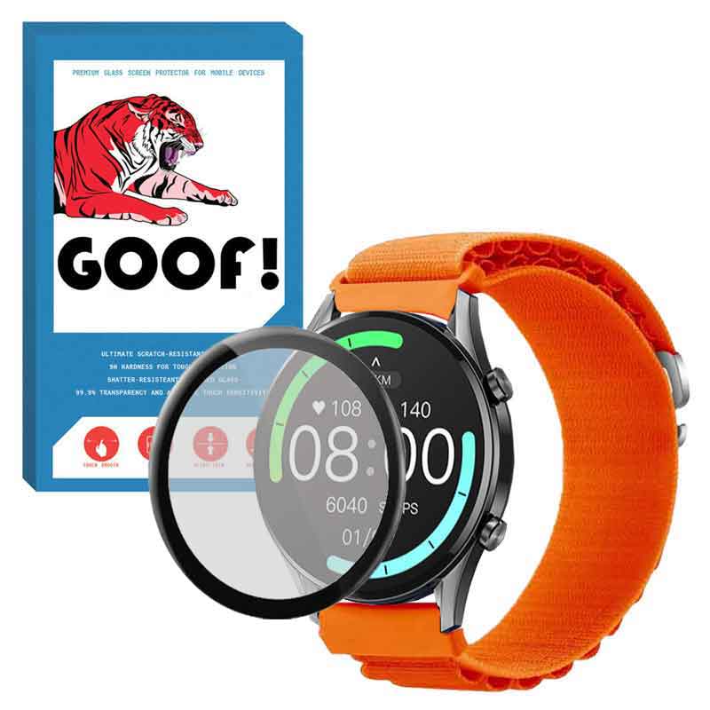 بند گوف مدل LOOP ALPINE مناسب برای ساعت هوشمند شیائومی Imilab W12 به همراه محافظ صفحه نمایش