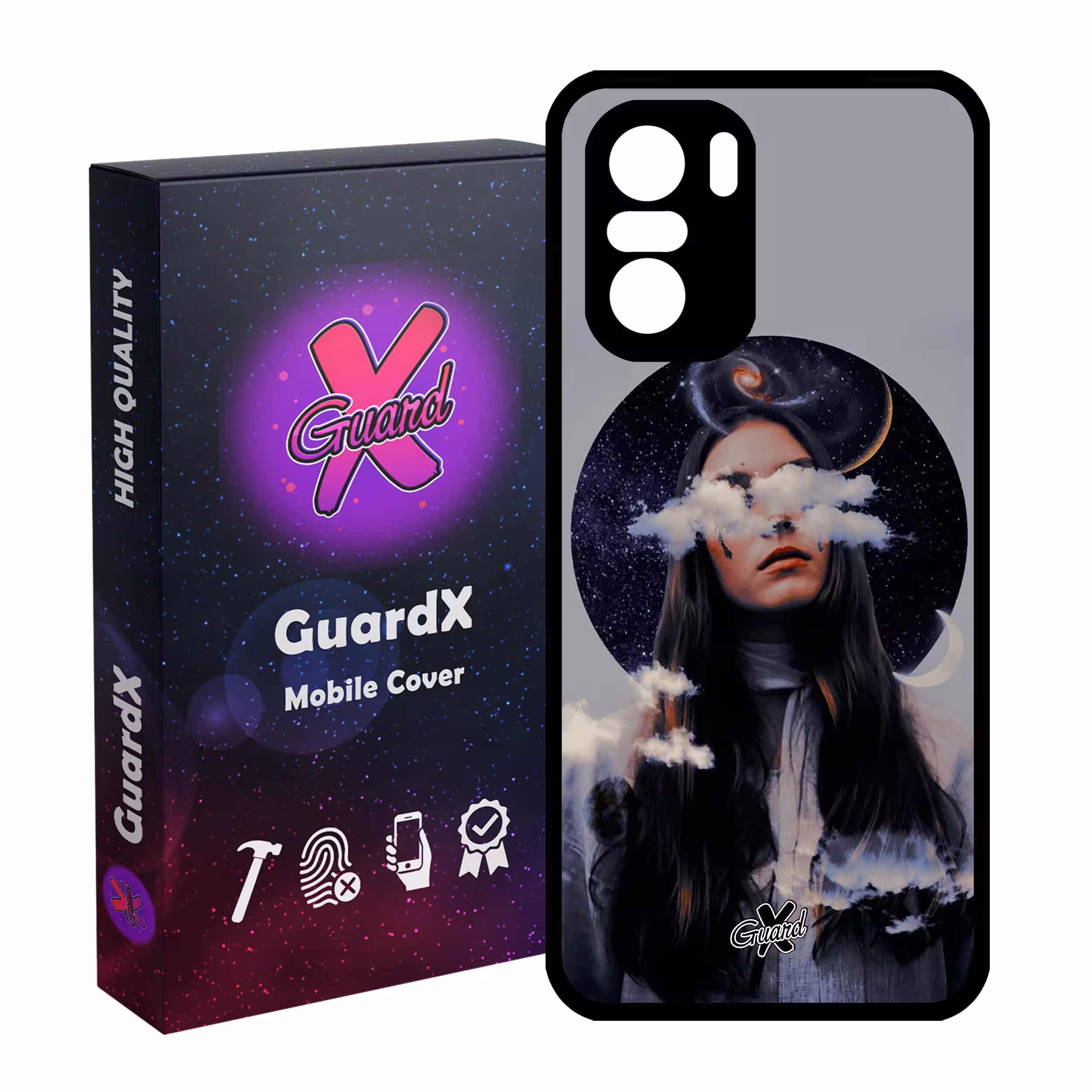 کاور گارد ایکس طرح Girl مدل Glass10011 مناسب برای گوشی موبایل شیائومی Poco F3/MI 11X/MI 11X Pro/Redmi K40/K40 Pro