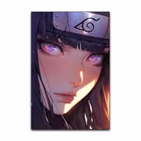 تابلو شاسی گوفی مدل هیناتا انیمه ناروتو طرح Hinata Naruto Anime کد NAR57 | دنیای قاب
