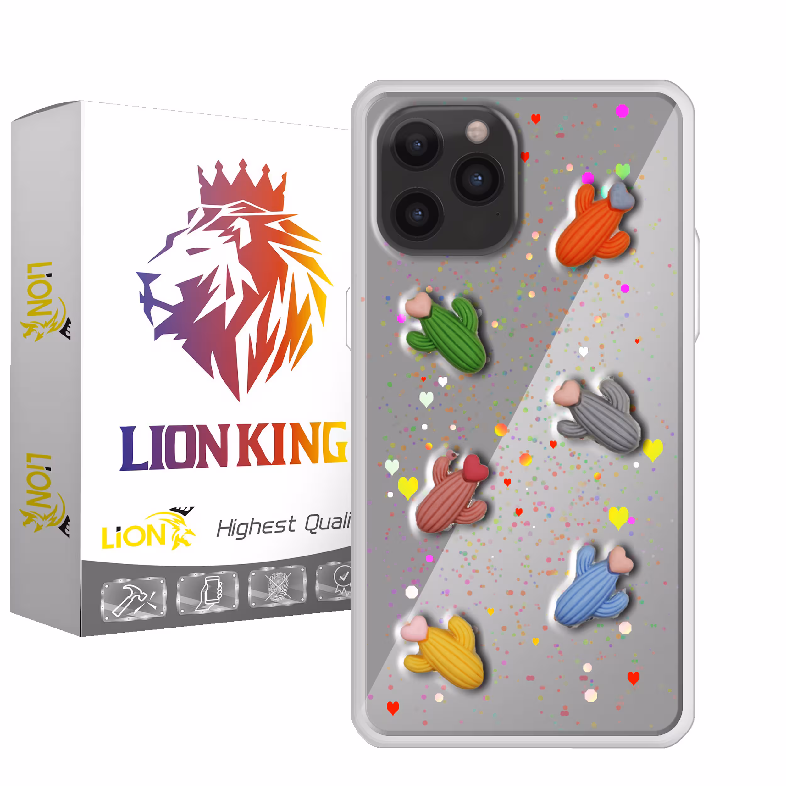 کاور لاین کینگ مدل kaktoosghalbdar مناسب برای گوشی موبایل اپل iPhone 12 Pro Max
