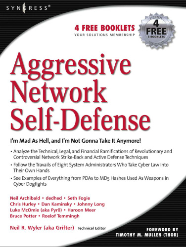 خرید و دانلود نسخه کامل کتاب Aggressive Network Self-Defense