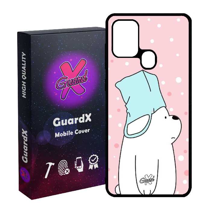 کاور گارد ایکس طرح Bear مدل Glass10019 مناسب برای گوشی موبایل سامسونگ Galaxy A21s