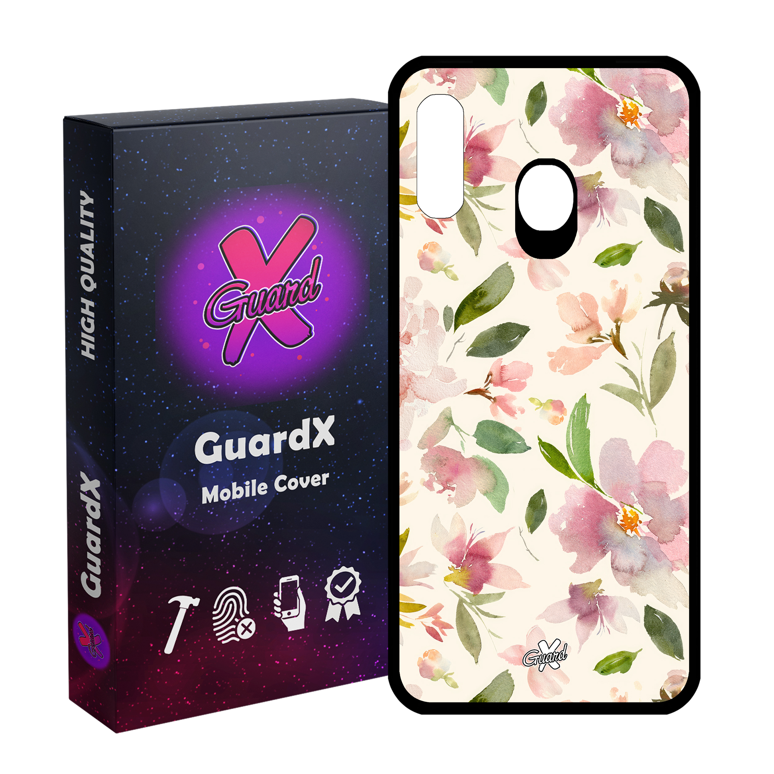 کاور گارد ایکس طرح گل مدل Glass10579 مناسب برای گوشی موبایل سامسونگ Galaxy A30/A20/M10S