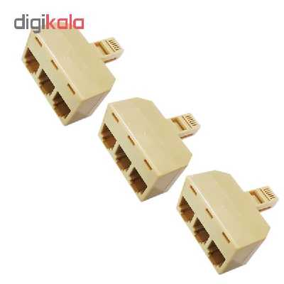 سوکت 1 به 3 تلفن کد 006 بسته 3 عددی