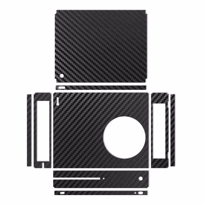 برچسب ماهوت مدلBlack Carbon-fiber Texture مناسب برای کنسول بازی Xbox One S