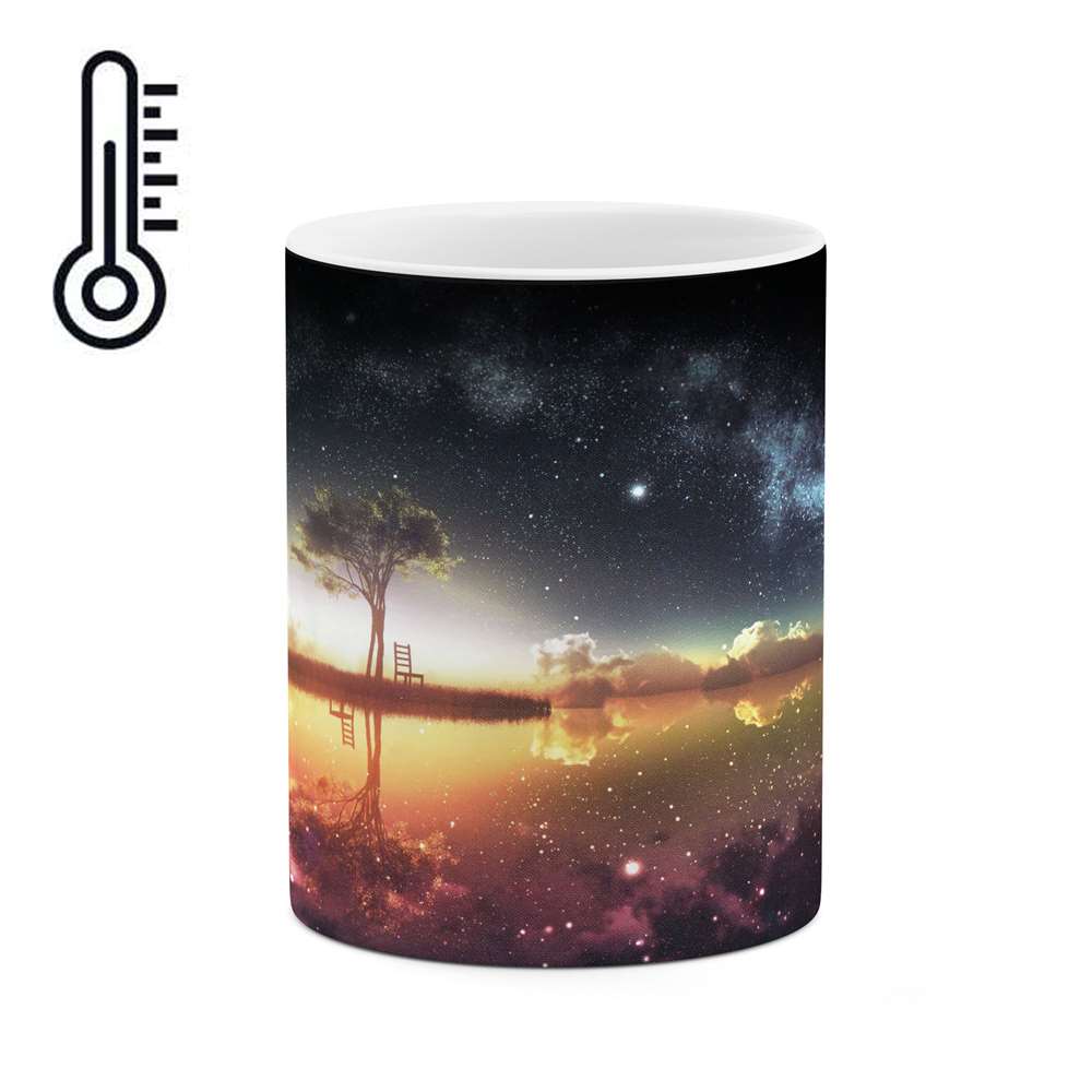 ماگ حرارتی طرح منظره انیمه  مدل mgph10012