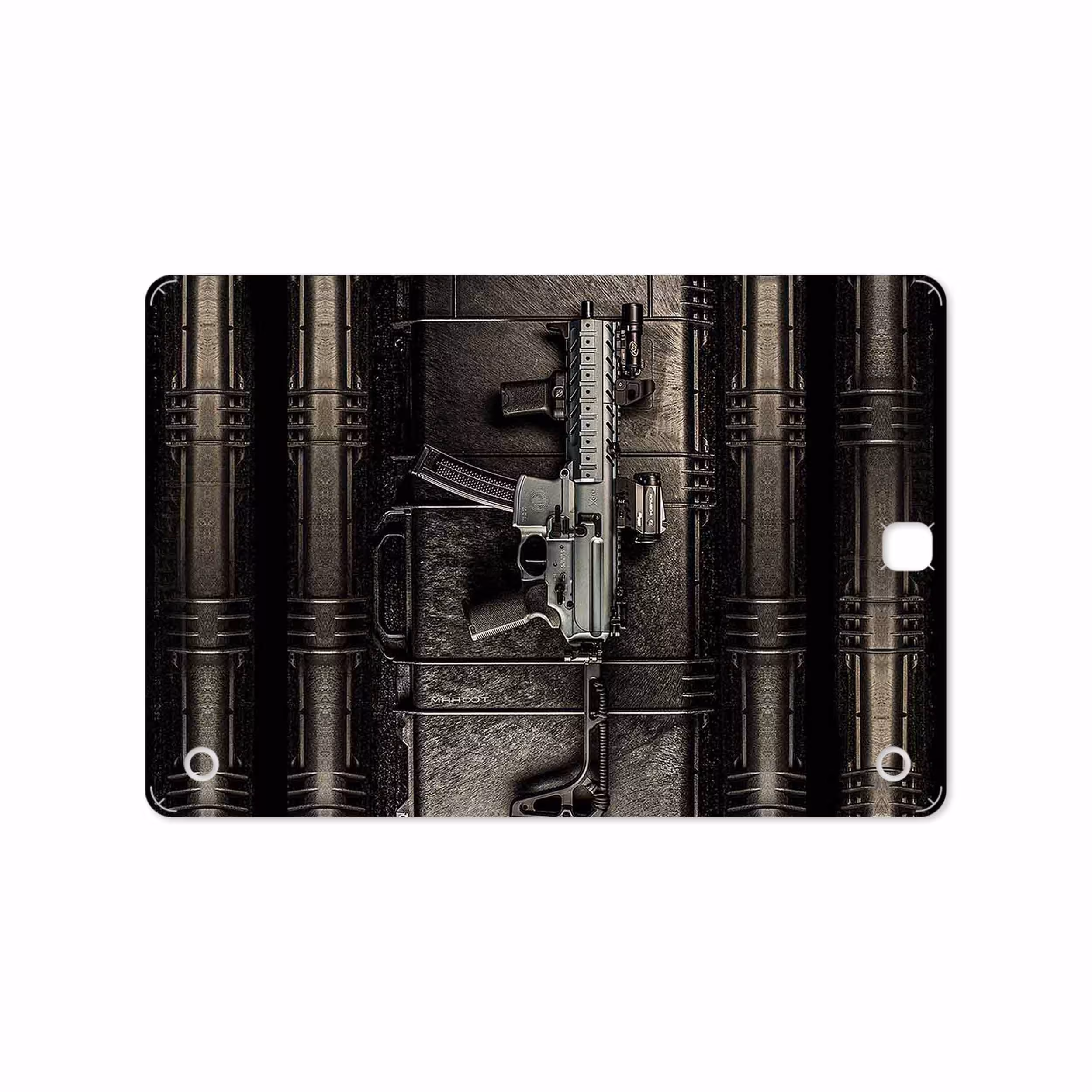 برچسب پوششی ماهوت مدل Gun مناسب برای تبلت سامسونگ Galaxy Tab A 9.7 2015 T555