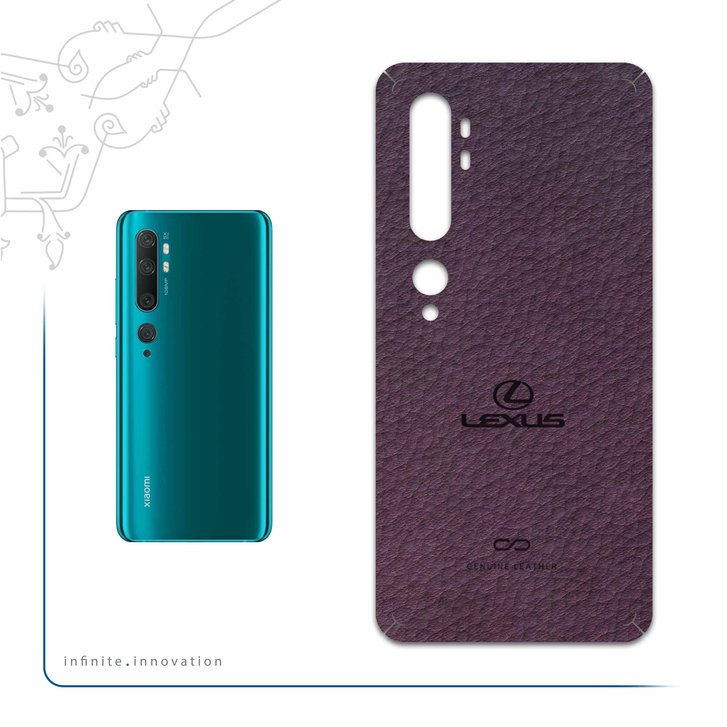 برچسب پوششی ماهوت مدل PL-LXS مناسب برای گوشی موبایل شیائومی Mi Note 10