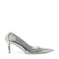 کفش پاشنه کلاسیک نقره‌ای زنانه 4FX HEEP اورجینال Nine West