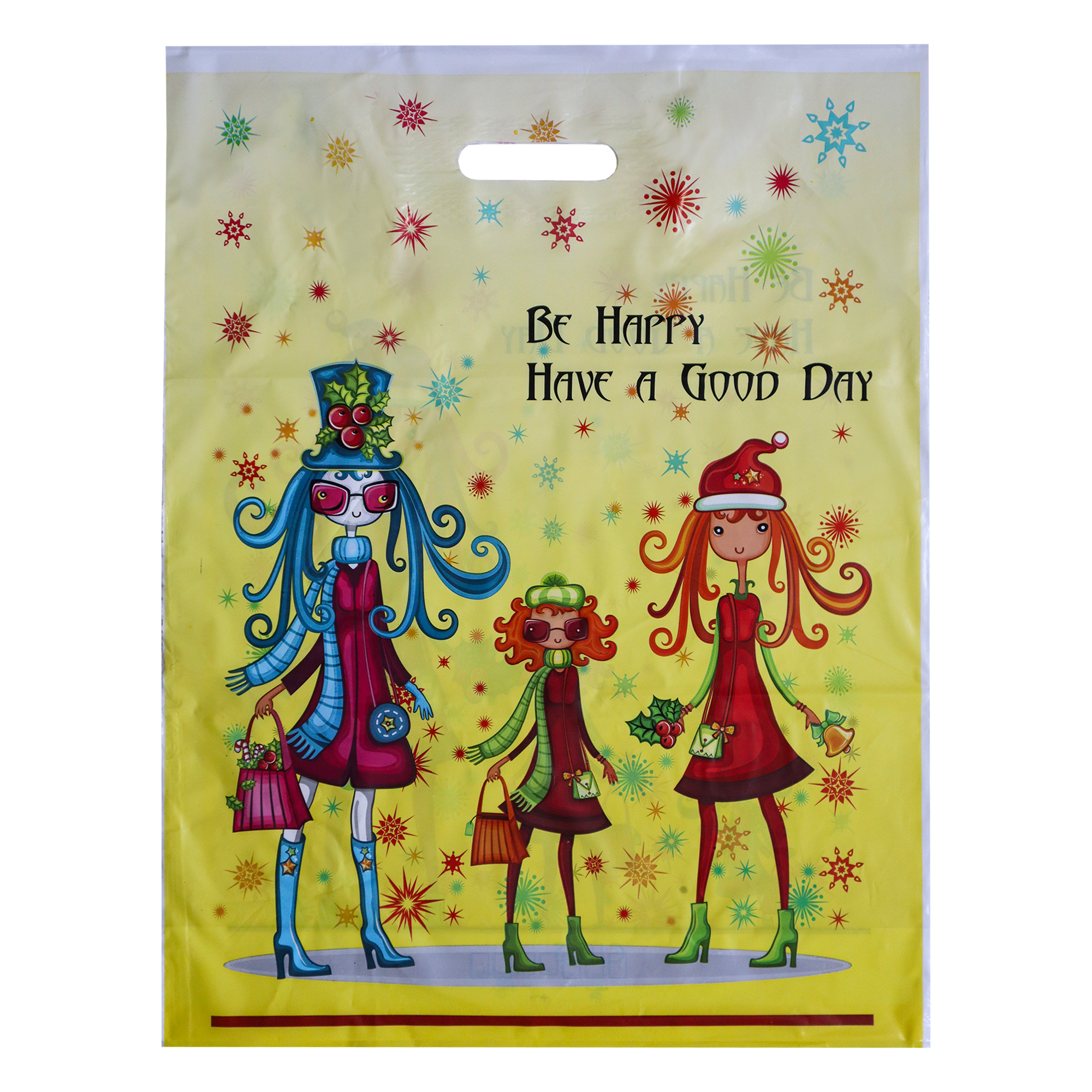 کیسه خرید مدل خانواده شاد مجموعه پنج عددی