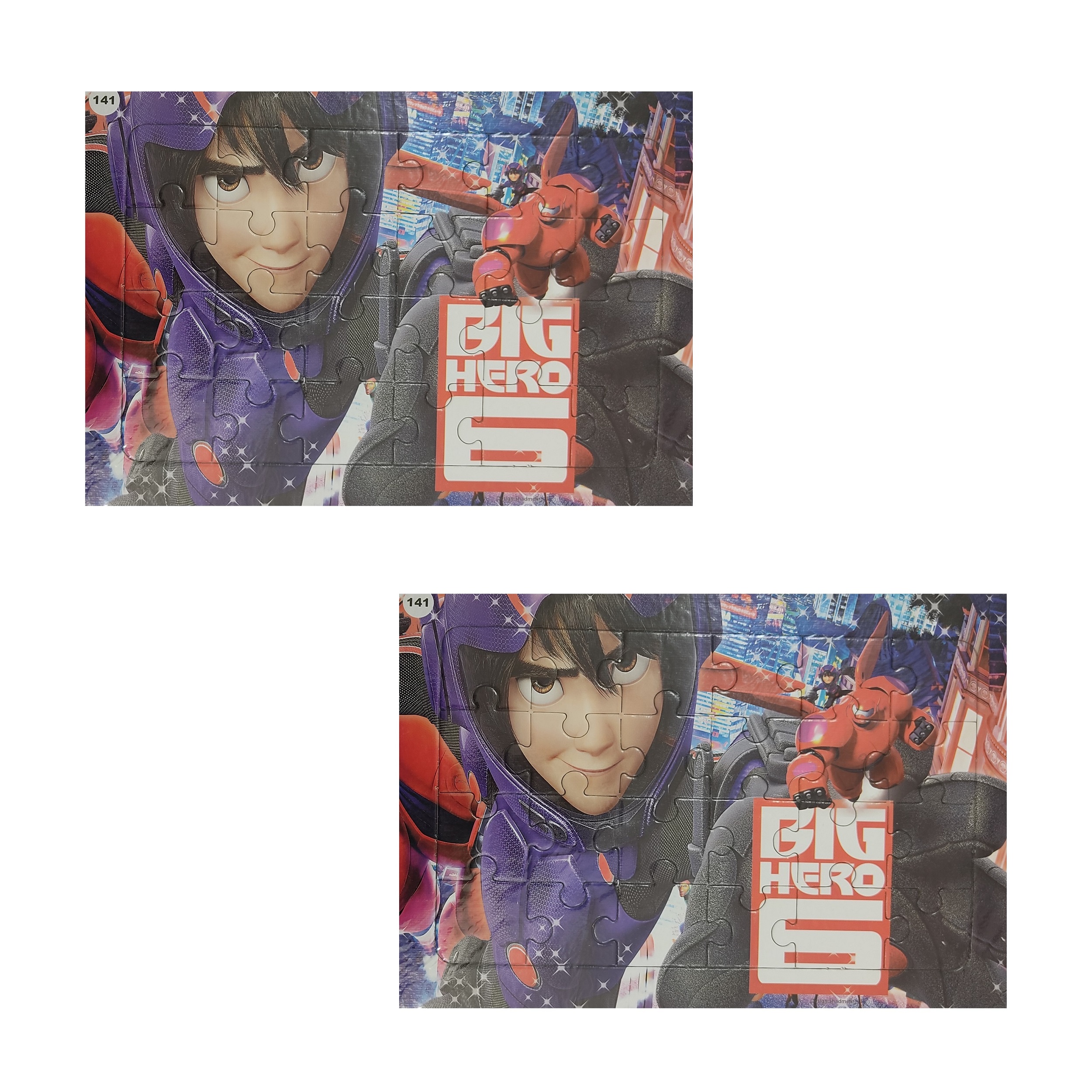 پازل 70 تکه مدل ابر قهرمان کد 007 بسته 2 عددی