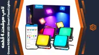 لامپ هوشمند 4 قطعه‌ Govee RGBICWW LED Smart Flood Lights