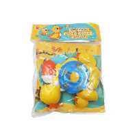 اسباب بازی تفنگ آب پاش و پوپت اردک 6 عددی