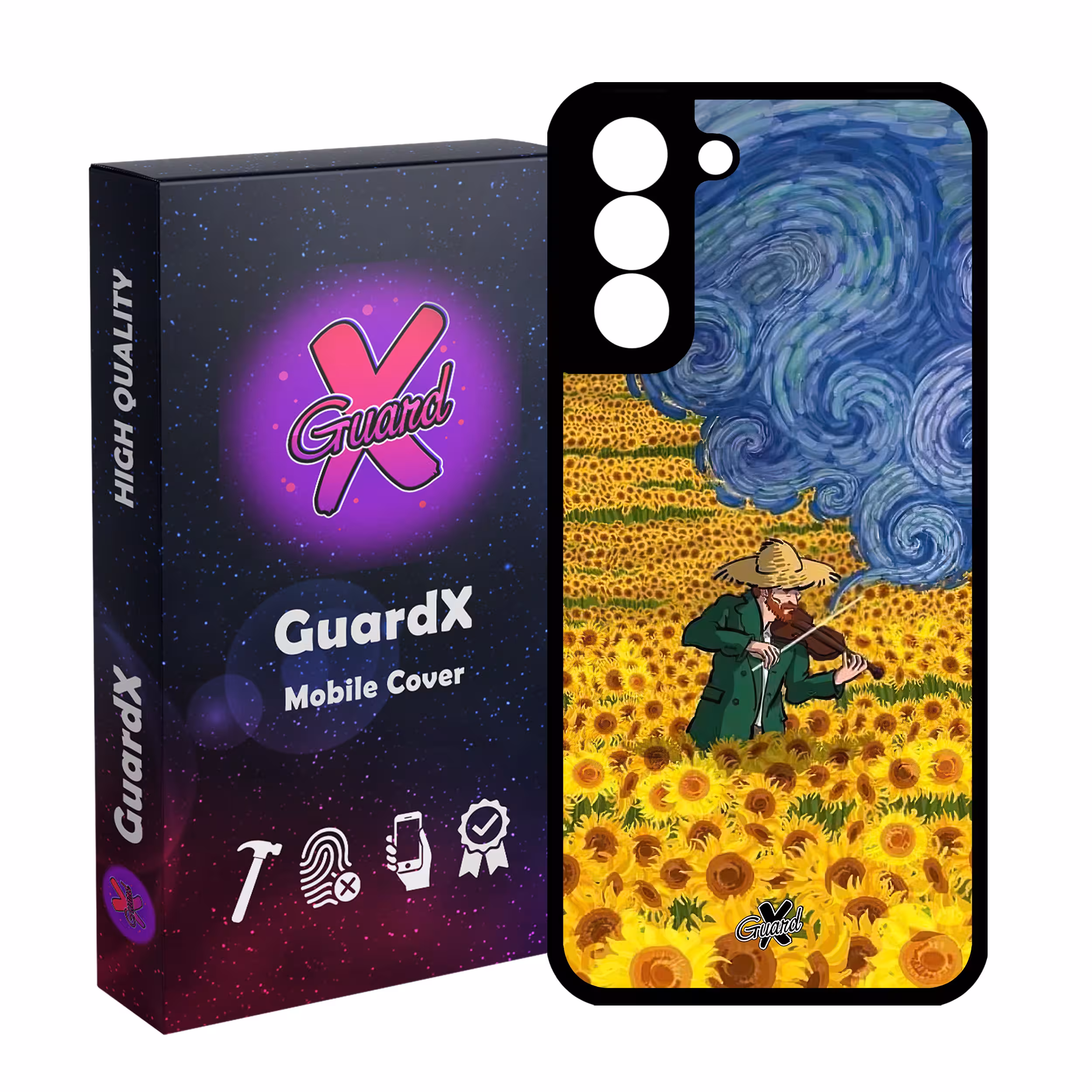 کاور گارد ایکس طرح Art مدل Glass10580 مناسب برای گوشی موبایل سامسونگ Galaxy S21 FE