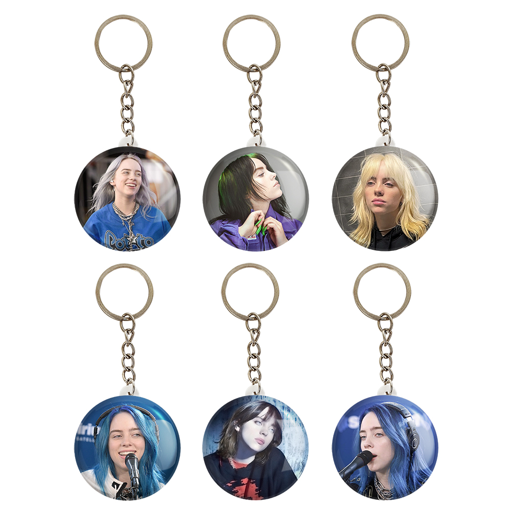 جاکلیدی خندالو مدل بیلی آیلیش Billie Eilish کد 1096A مجموعه 6 عددی