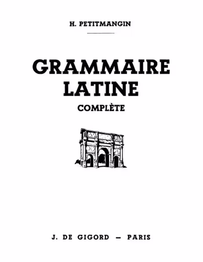 خرید و دانلود نسخه کامل کتاب Grammaire latine (complète)