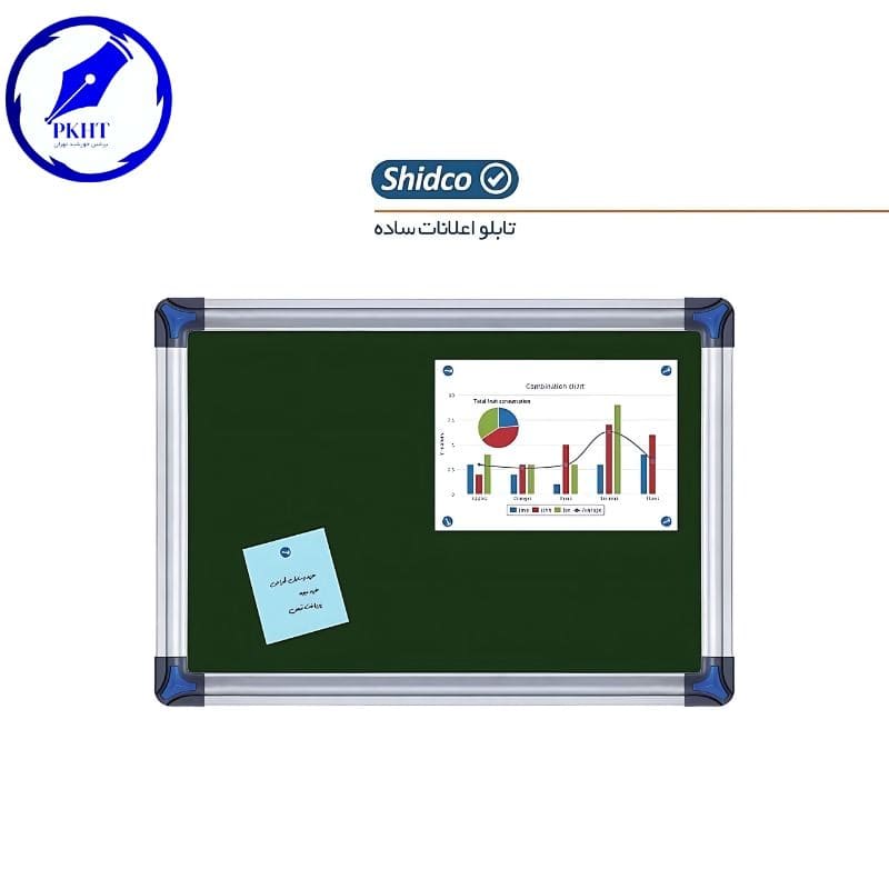 تابلو اعلانات ساده 90 × 120 شیدکو