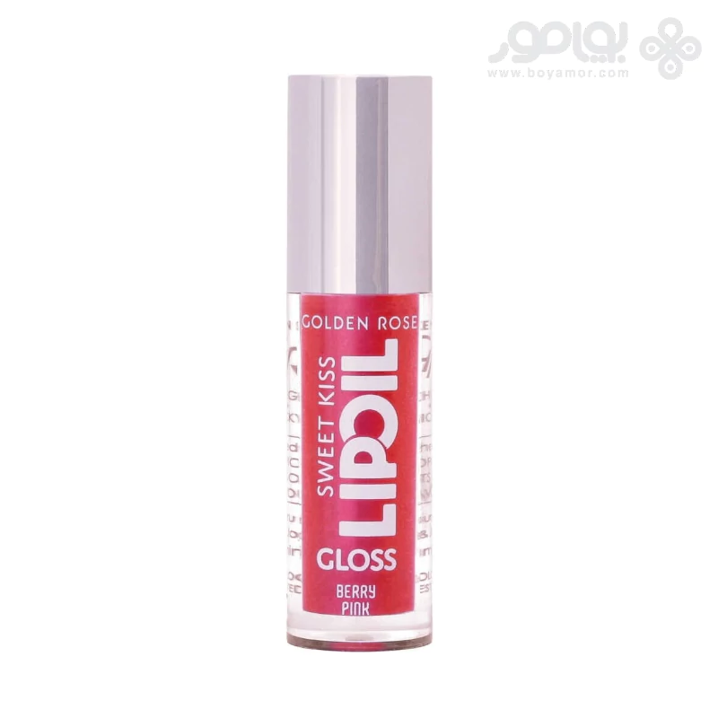 لیپ اویل براق گلدن رز مدل SWEET KISS شماره 03 رنگ BERRY PINK