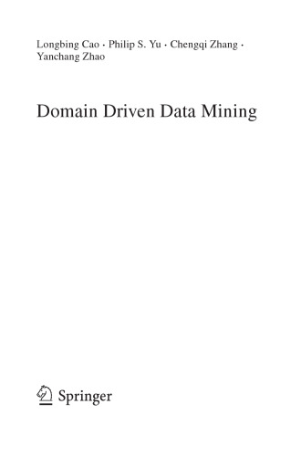 خرید و دانلود نسخه کامل کتاب Domain Driven Data Mining