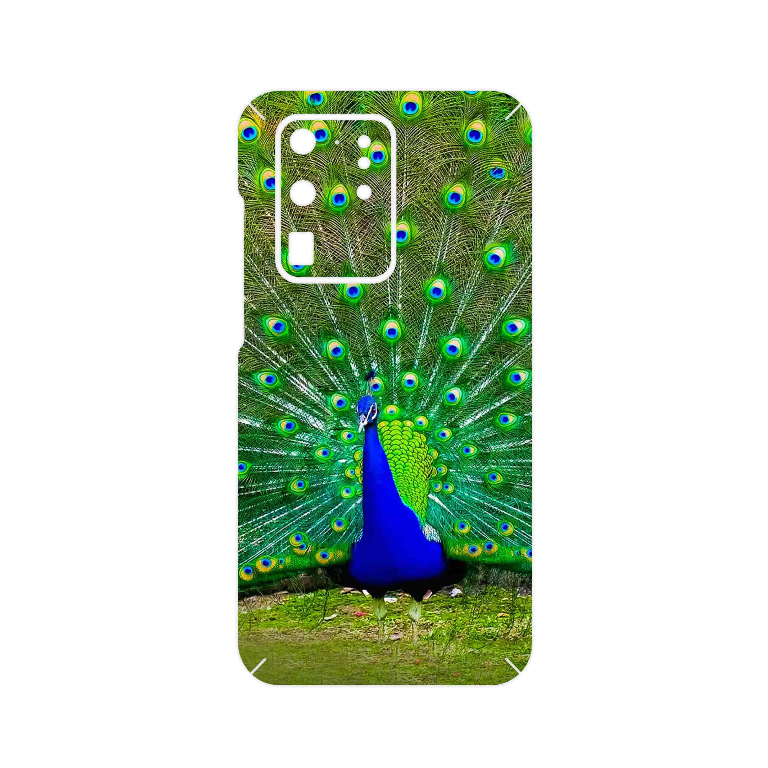 برچسب پوششی ماهوت مدل Peacock مناسب برای گوشی موبایل سامسونگ Galaxy S20 Ultra