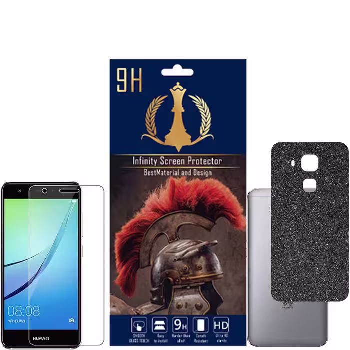 برچسب پوششی اینفینیتی مدل PRO MAX مناسب برای گوشی موبایل هوآوی NOVA PLUS به همراه محافظ صفحه نمایش