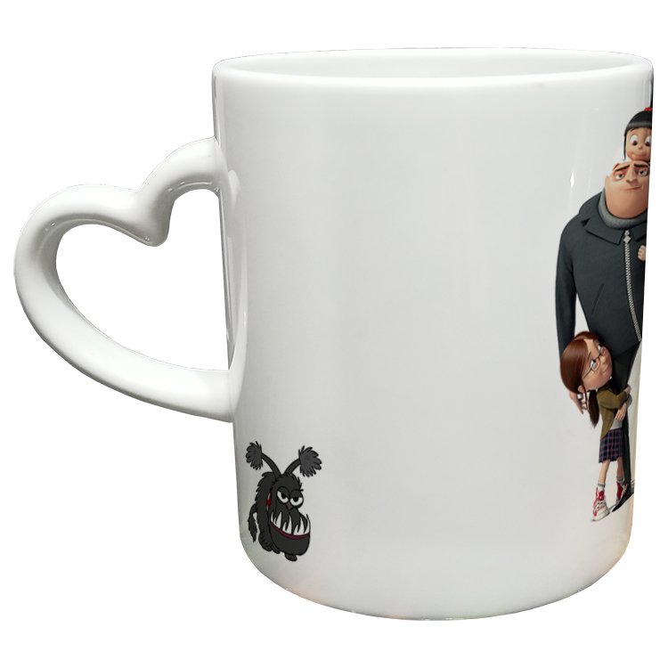 ماگ مدل دسته قلبی طرح مینیون کد 3