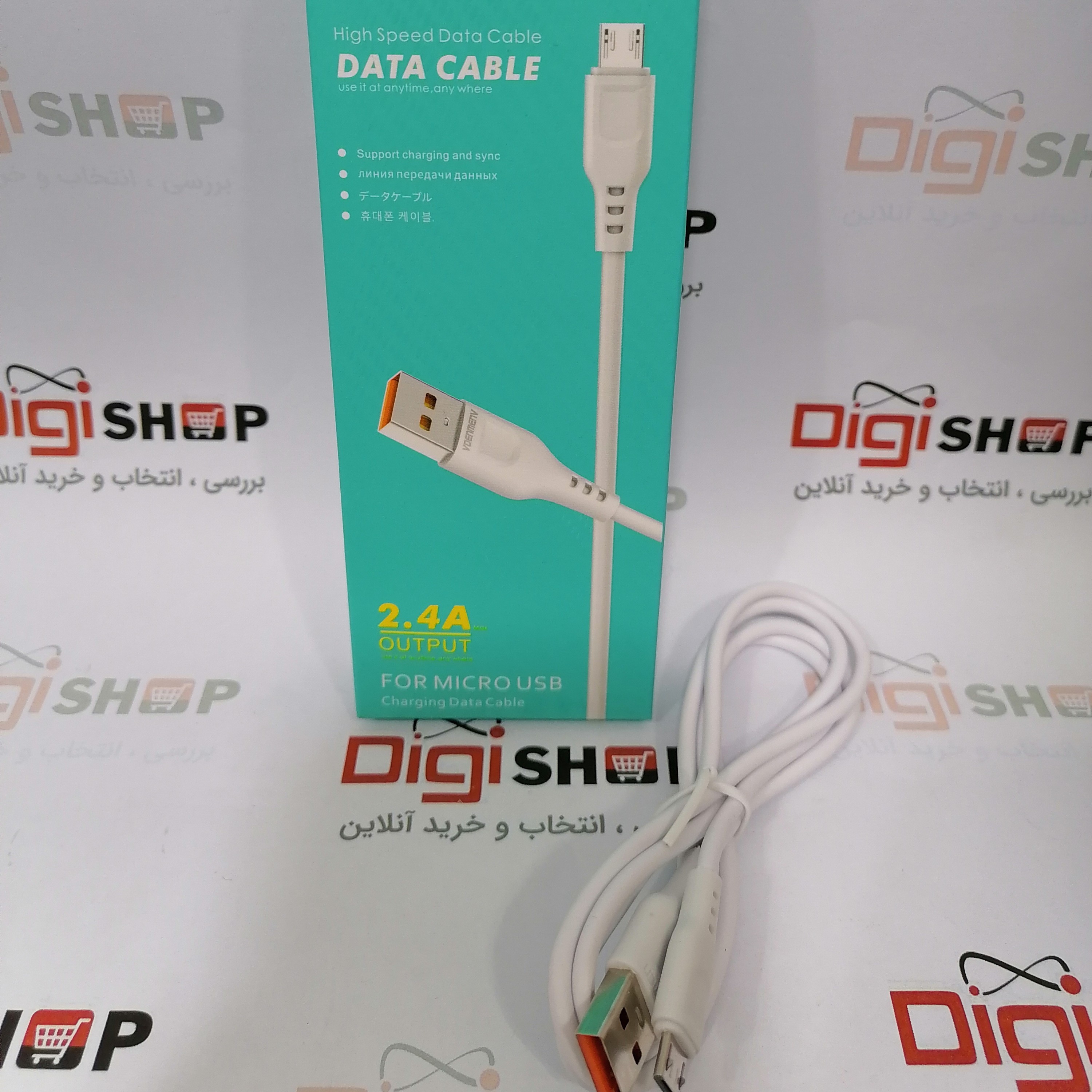 کابل میکرو DENMEN مدل D01V 100 درصد اورجینال فست شارژ