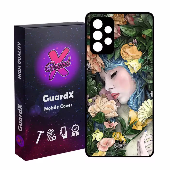 کاور گارد ایکس طرح دختر مدل Glass10304 مناسب برای گوشی موبایل سامسونگ Galaxy A72